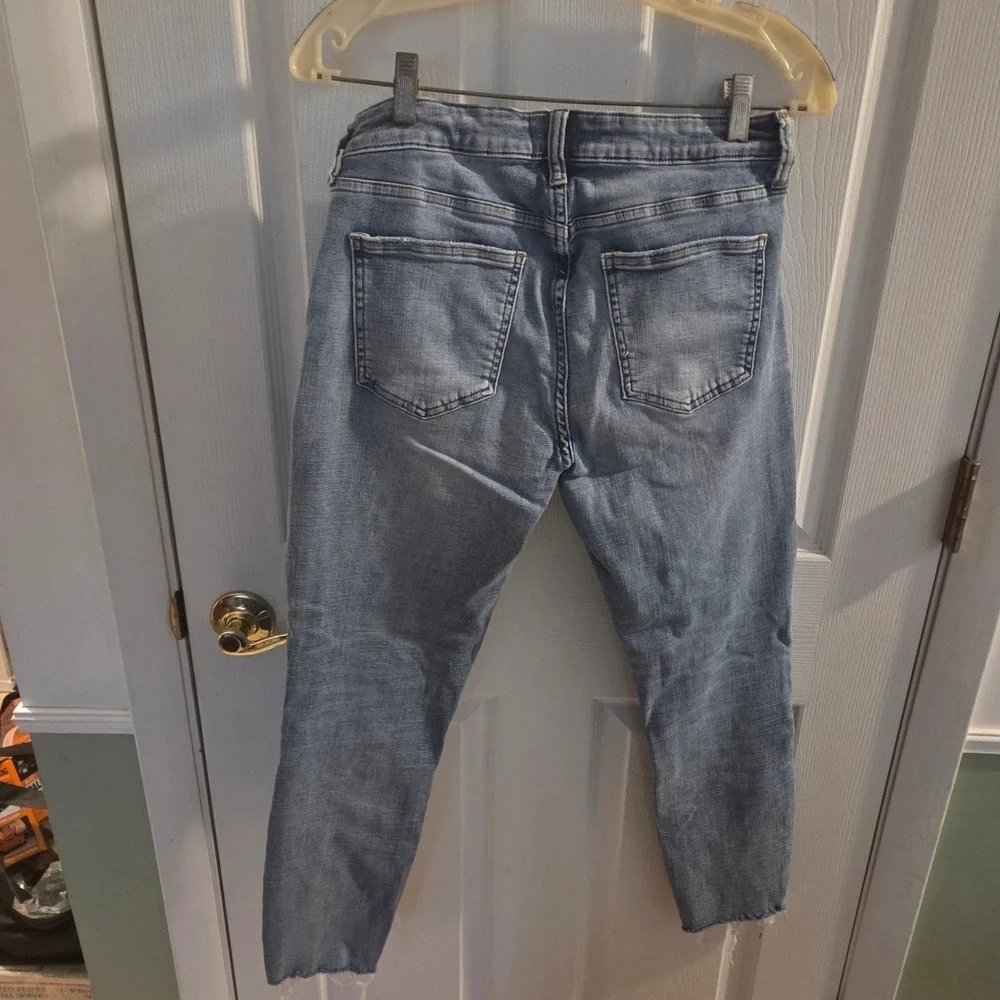 Pistola Womens Medium Wash Raw Hem Skinny Jeans Size 29 Denim Blue Basic Grunge
